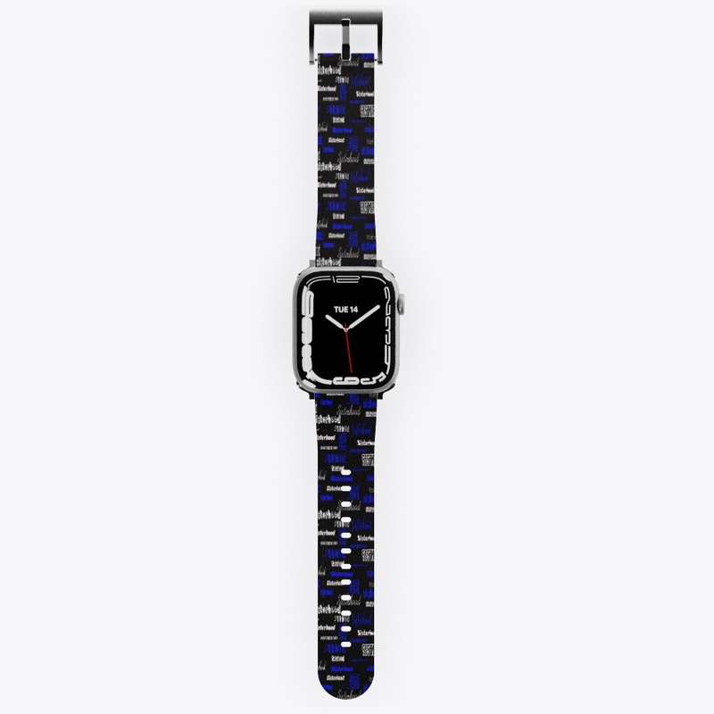 White, Black and Blue Sisterhood Design 