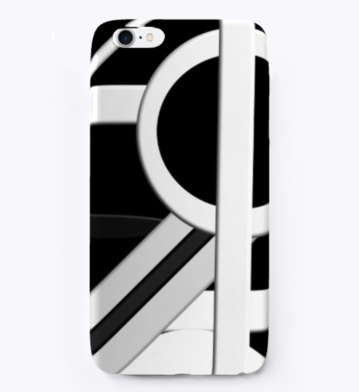 Black and White 3D Geometric 