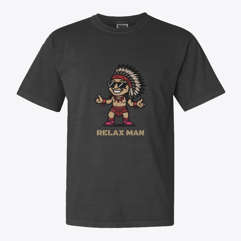 relax man cartoon 