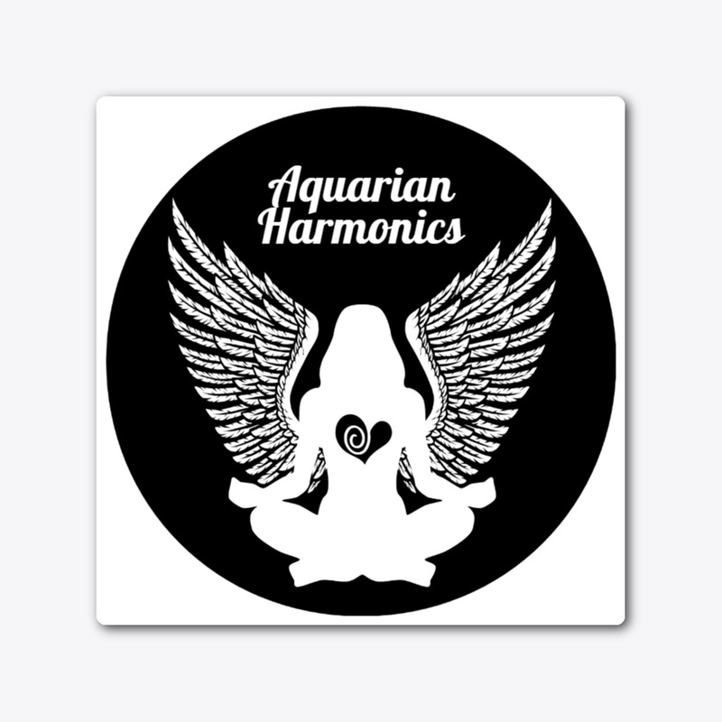 Aquarian Harmonics Sticker - Wh/Blk