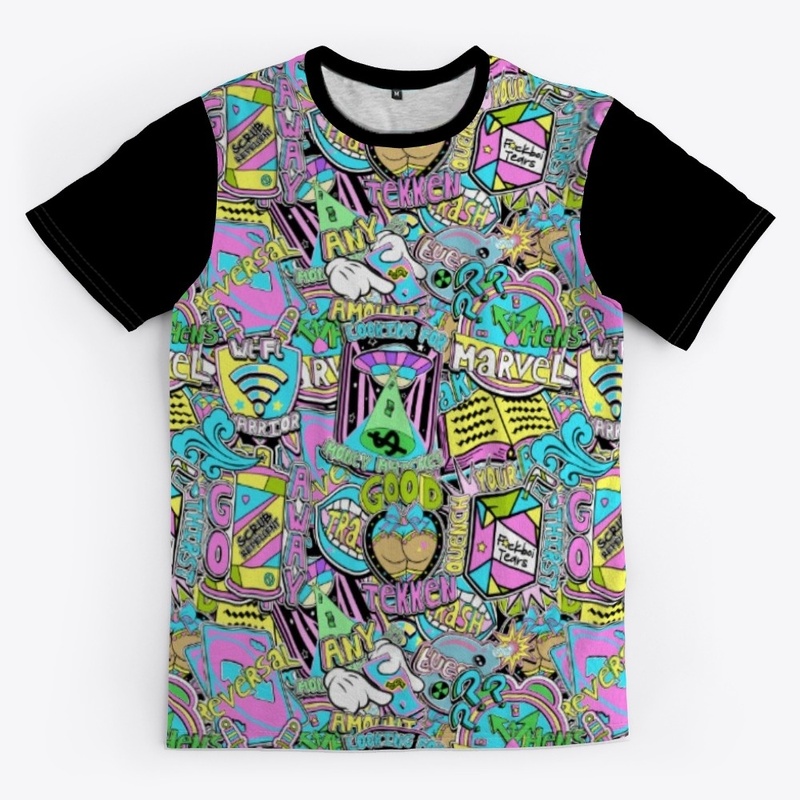 Magic Pixel Anniversary Print T (Black)
