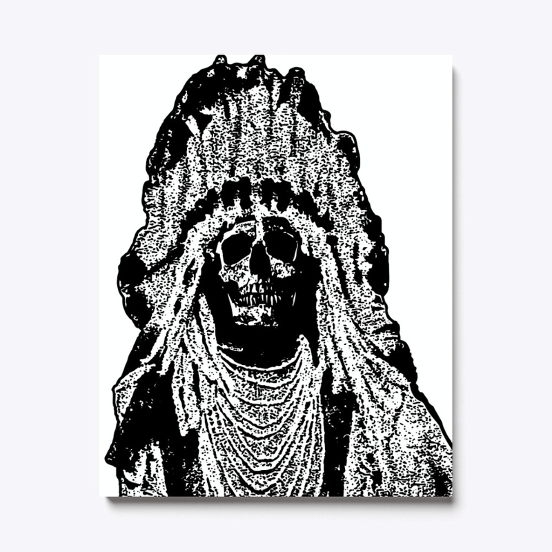 CHIEF RED CLOUD - SKULL WITH HEADDRESS