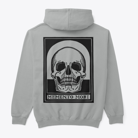 Memento Mori Hoodie  Sport Grey Maglietta Back