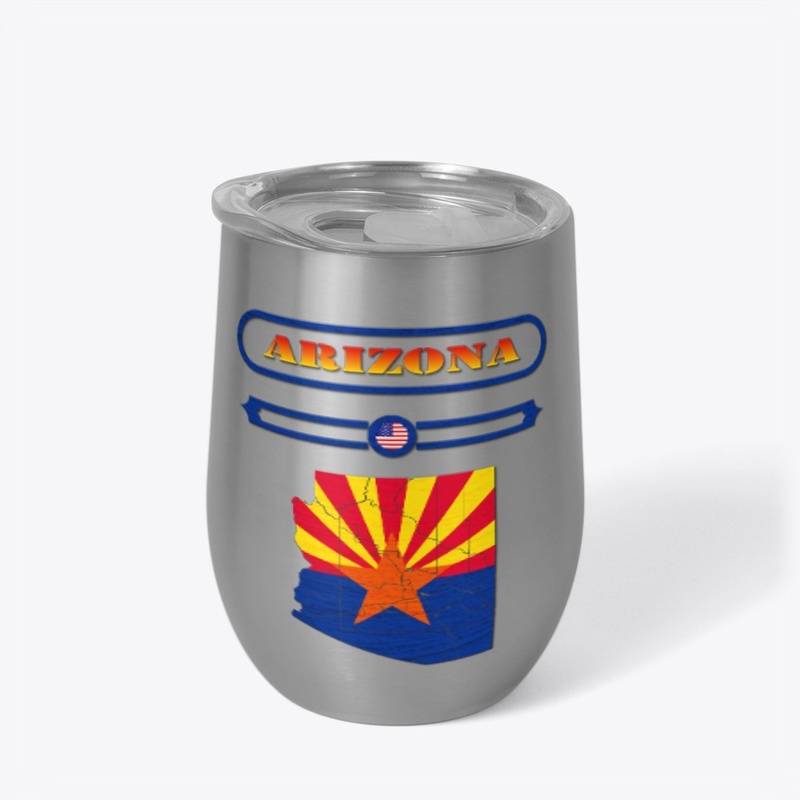 ARIZONA MAP, ARIZONA, USA. SAMER BRASIL