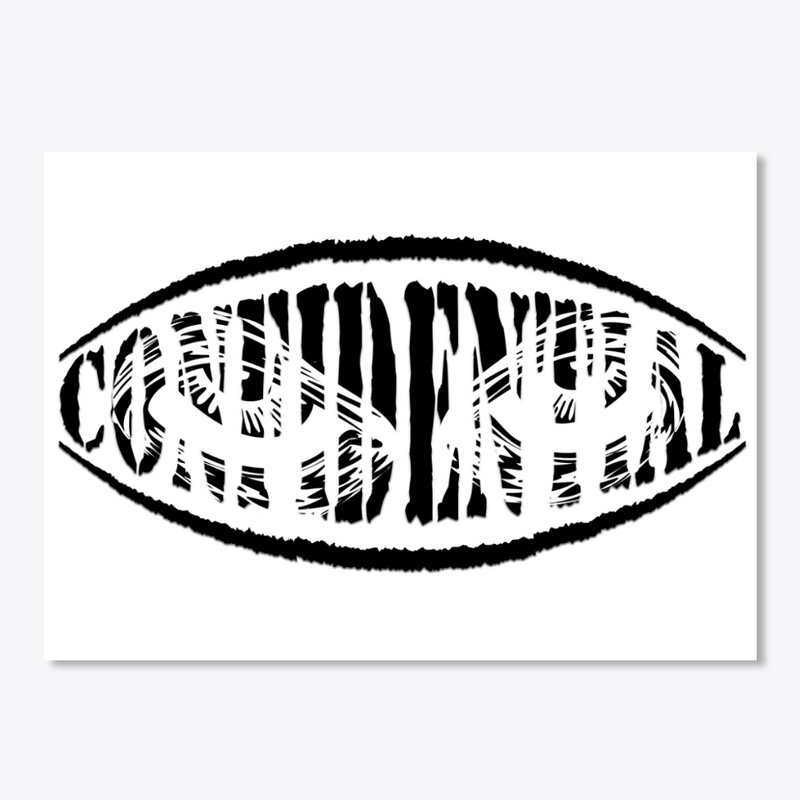 Confidential White Sticker