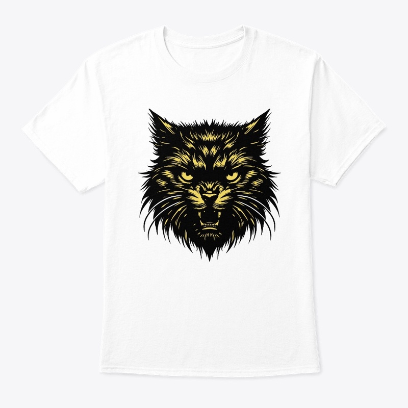 Angry Cat Head Design