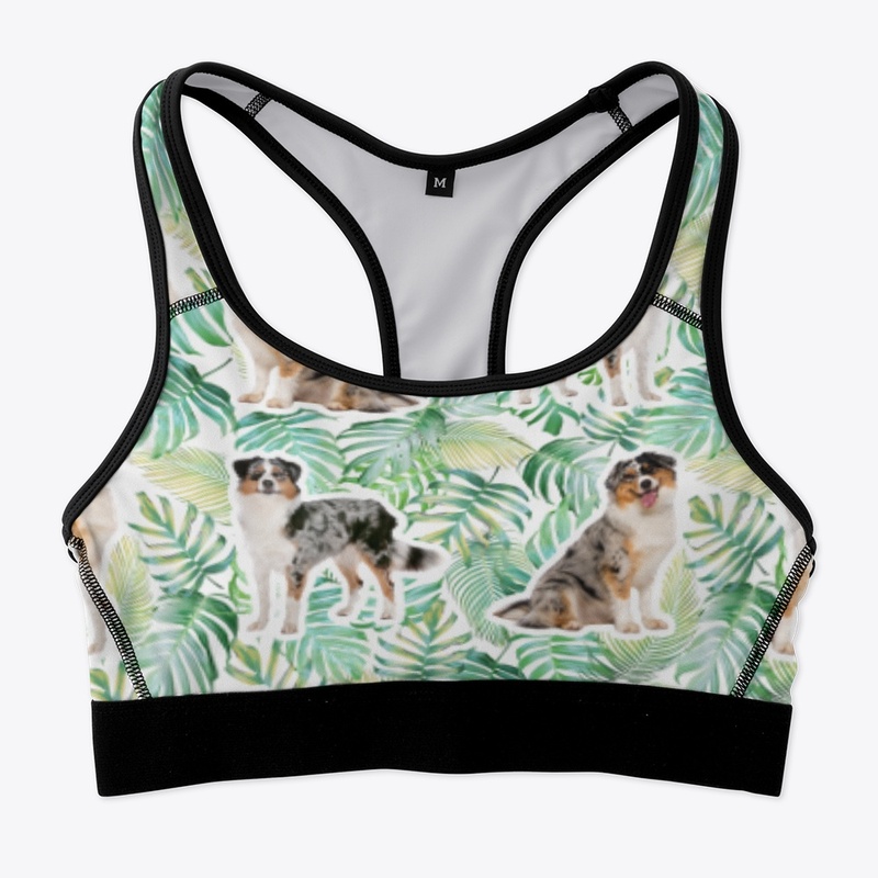 Australian Shepherd crew bra