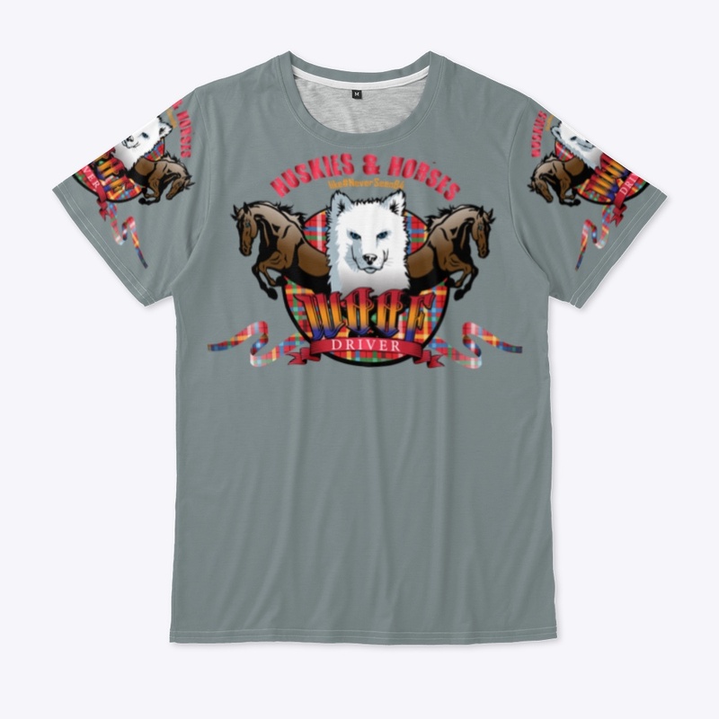 Huskies & Horses All-Over-Print T-Shirt