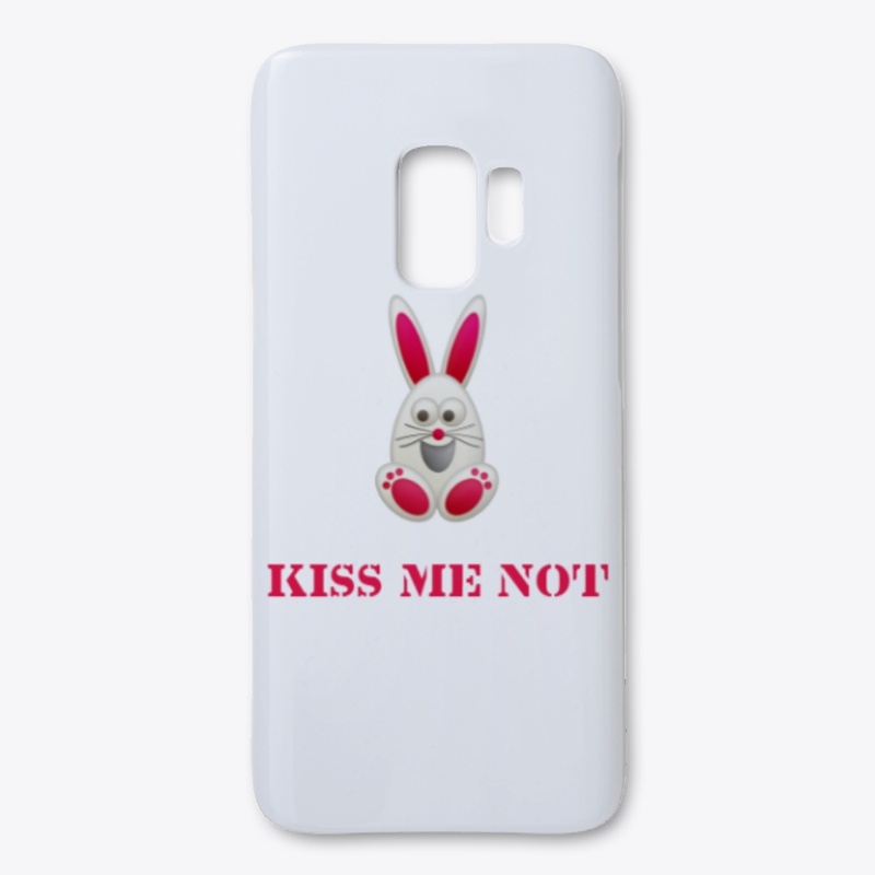 Funny Bunny Kiss Me Not Face mask