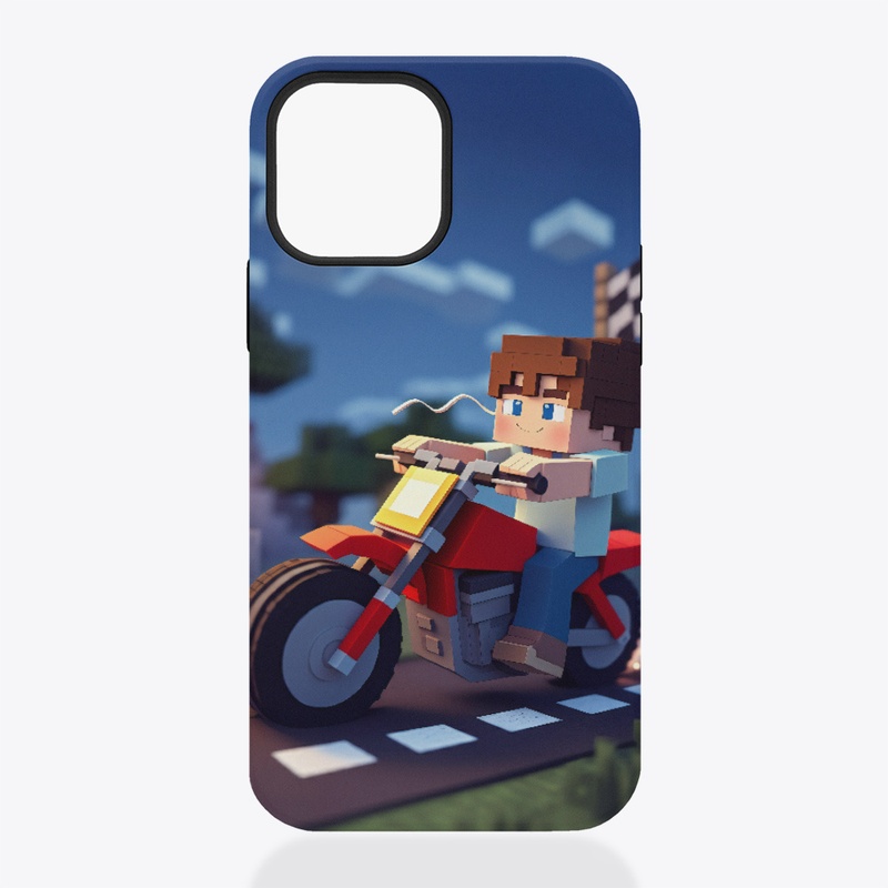 iPhone Tough Case (boy riding motorbike)