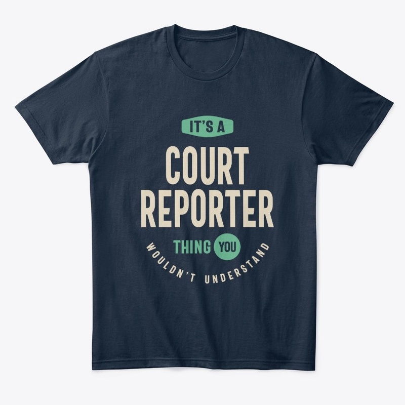 Court Reporter Job Title Men Women Gift