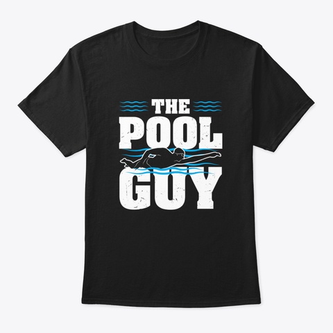 Swimming Tiioi Black T-Shirt Front
