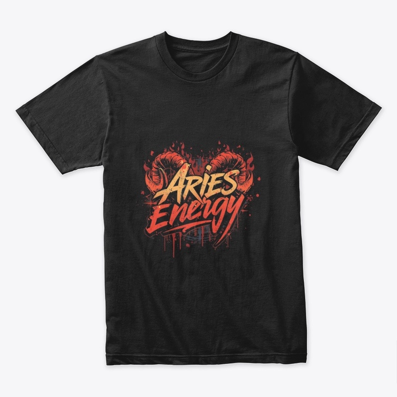 Aries Energy Fire Sign T-Shirt 🔥