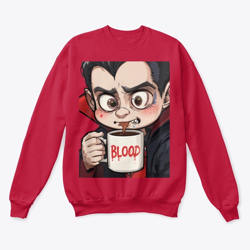 Vampire Coffee Halloween Tee