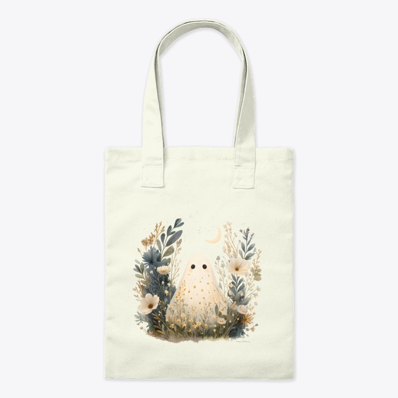 Moonlit Boho Ghost | Halloween Art