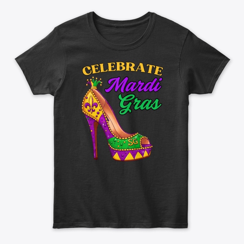 Mardi Gras Stiletto High Heel