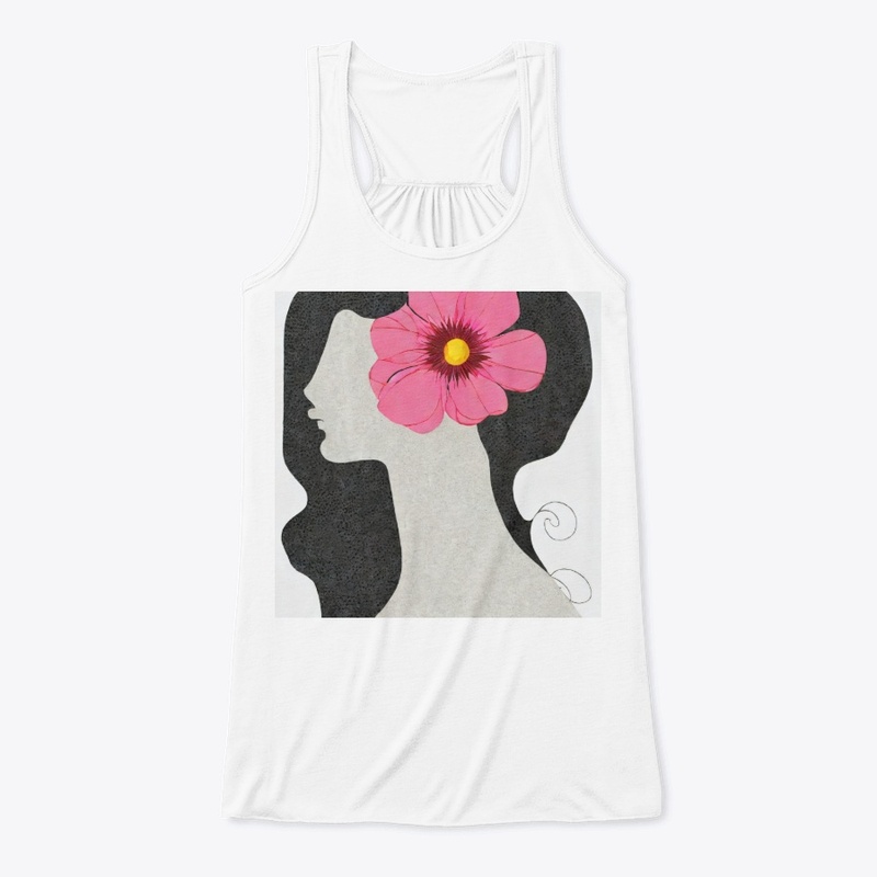 Pink floral lady