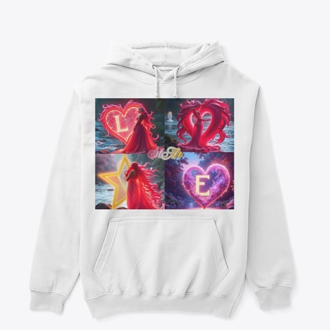 L O V E  White T-Shirt Front