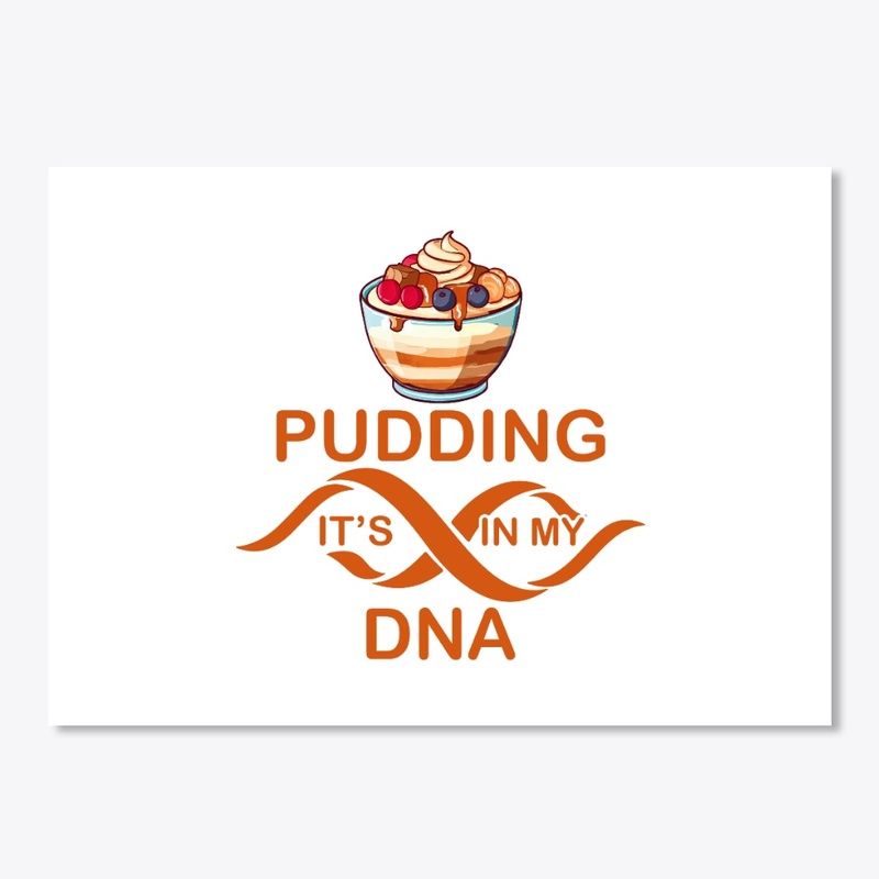 Funny Pudding lover sublimation design
