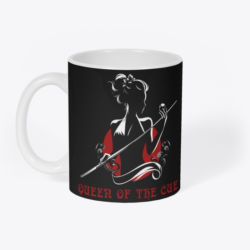 Billiards - Red queen of cue and balls