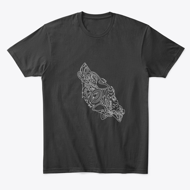 Wolf minimal art