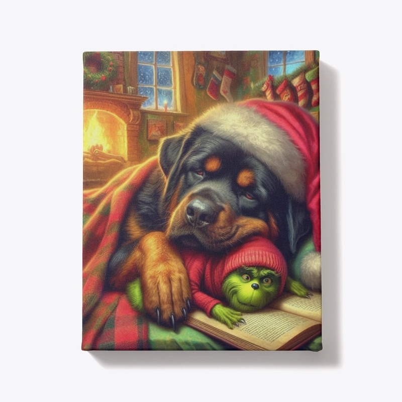 Rottweiler Christmas Eve