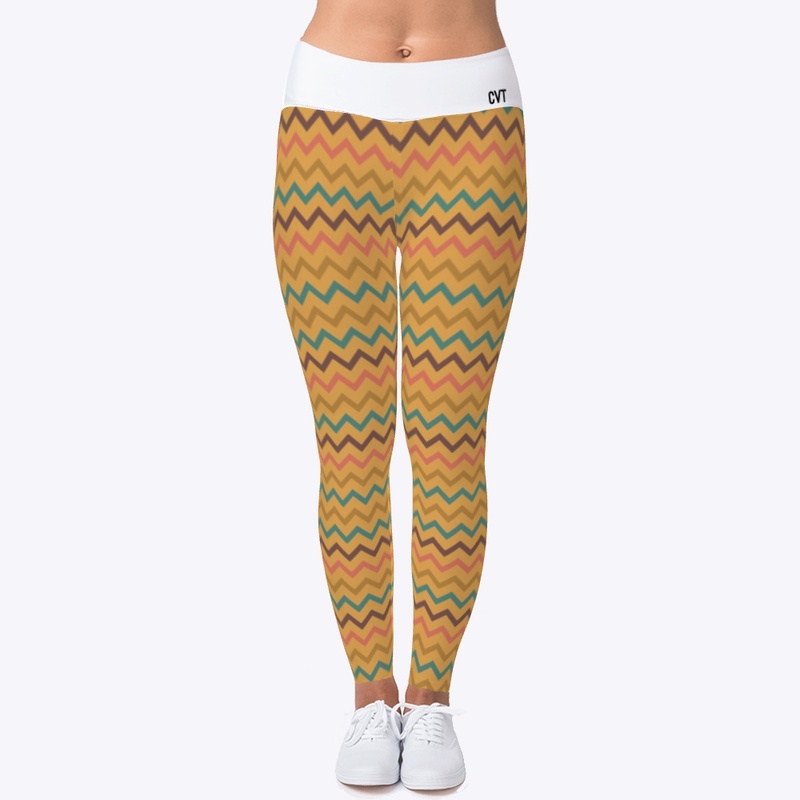 Leggings - Chevron Yellow