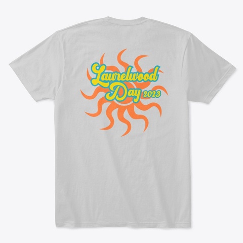 Laurelwood Day 2023 Light Heather Grey  T-Shirt Back