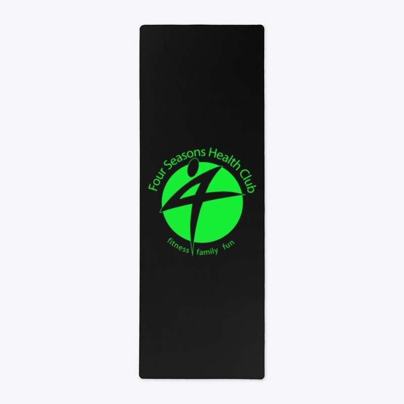4 Seasons Logo Yoga Mat Green