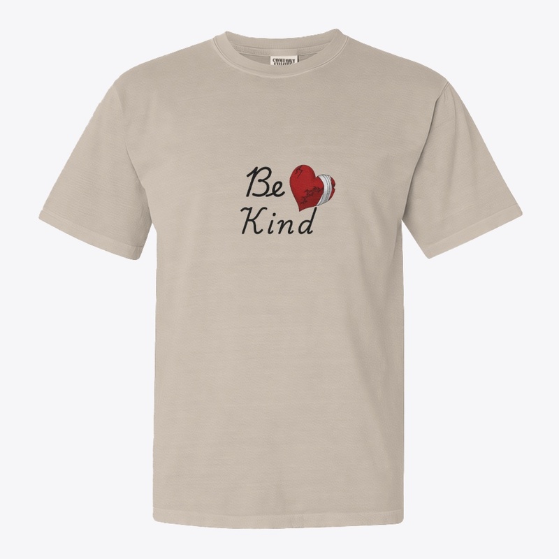 “Be Kind cracks red heart