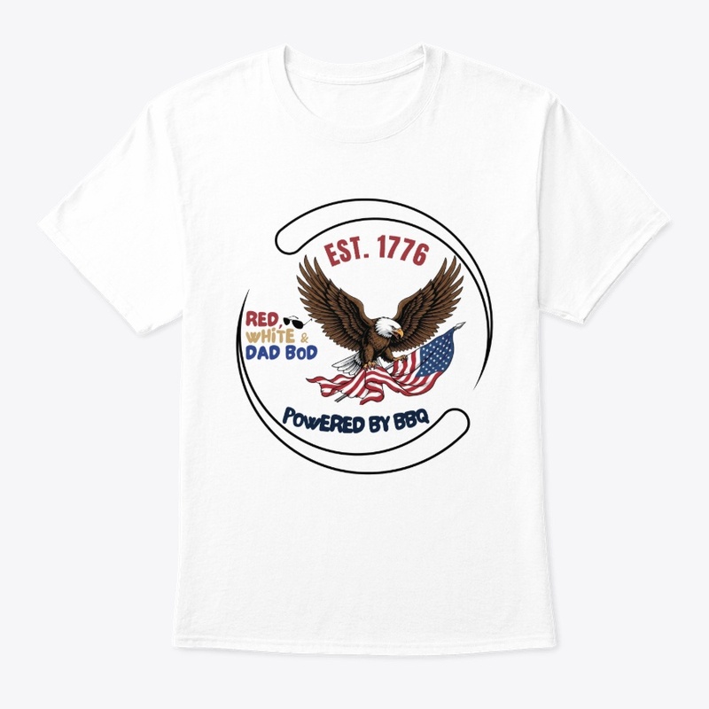 Funny Patriotic Eagle Dad Bod Tee