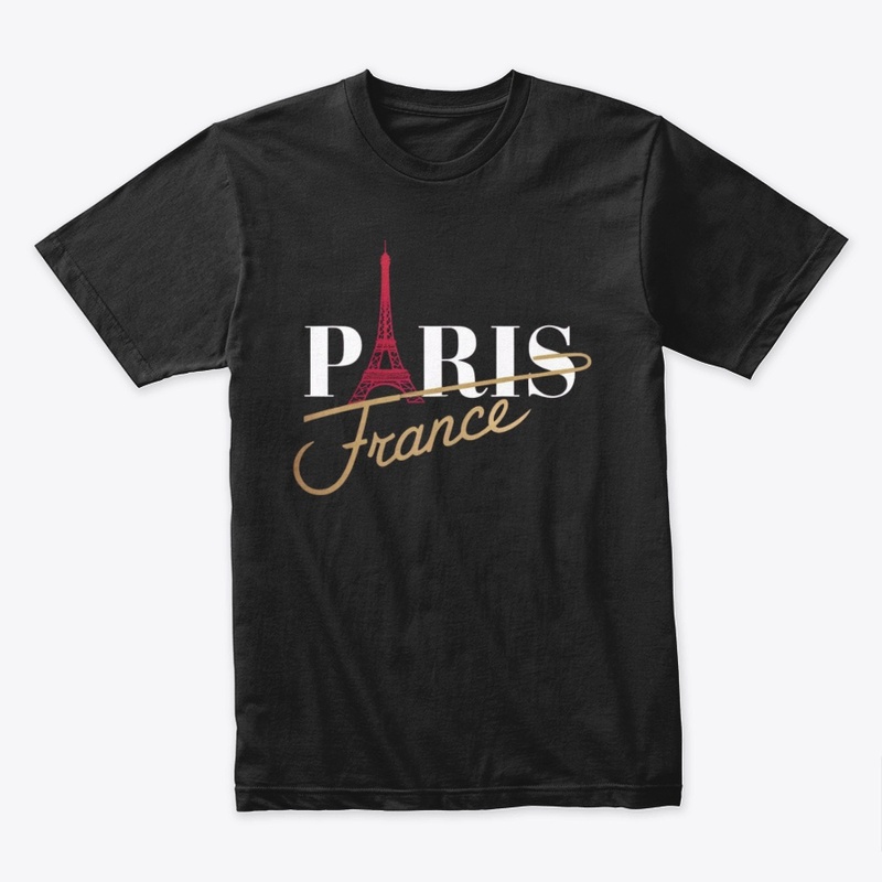 Paris France Eiffel Tower T-Shirt Design