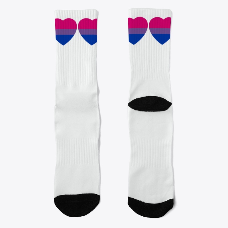 Crown of Bi Hearts - Crew Socks