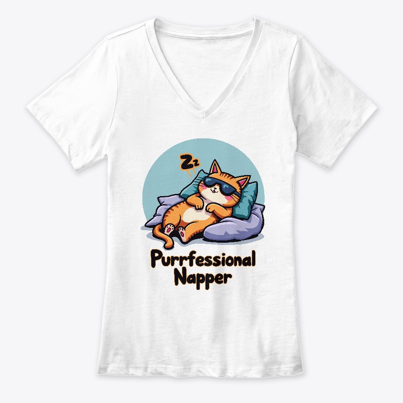 Purrfessional Napper- Funny Cat