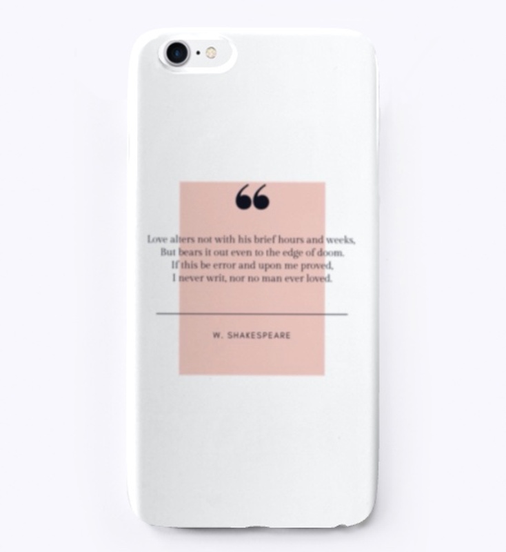 Shakespeare Poem iPhone Case