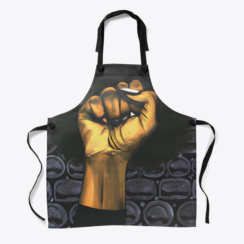Black woman fist design 