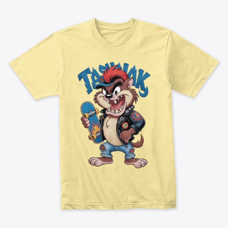Taz Attack Skater Premium Ring-Spun Tee