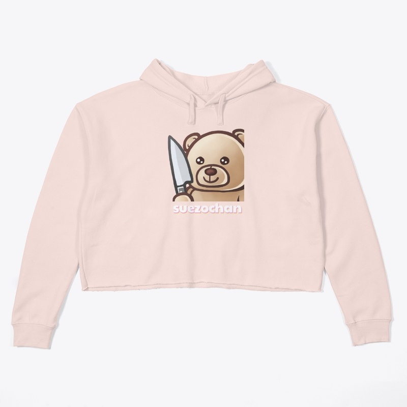 Hans Knife Emote Crop Hoodie