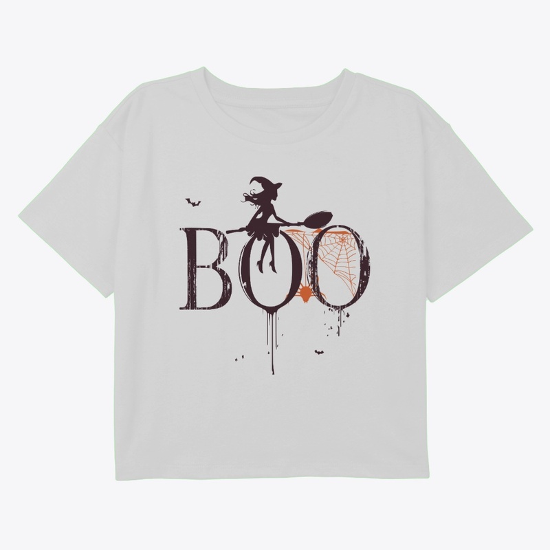BOO & Happy Halloween Typography Dseign 