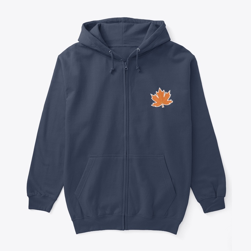 LEAF SYMBOL UNISEX ZIP HOODIE