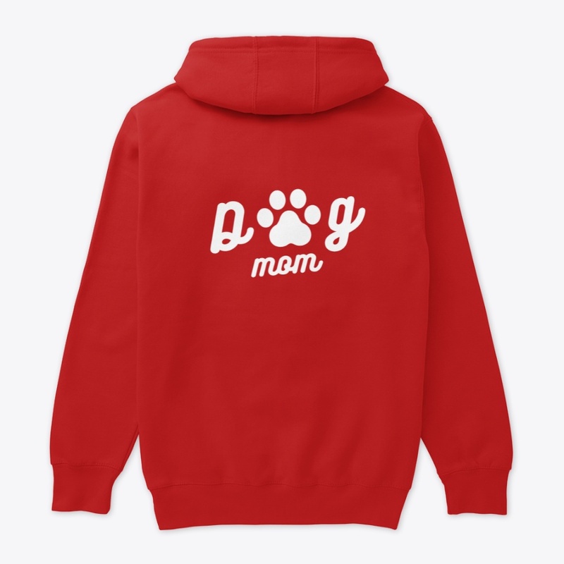 Dog Mom w/Paw Prints Logo