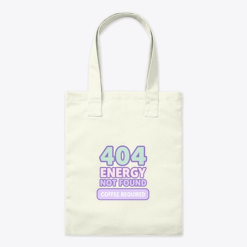 404 Energy | Coffee Req. Glitch Design