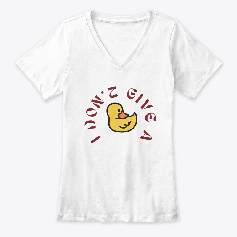 funny t-shirt i don't give a duck