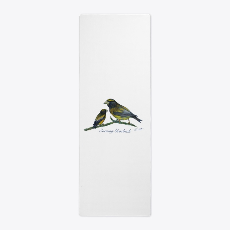 Yoga Mat - Evening Grossbeak