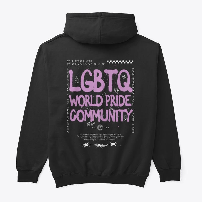 LGBTQ pride clothing set, back print
