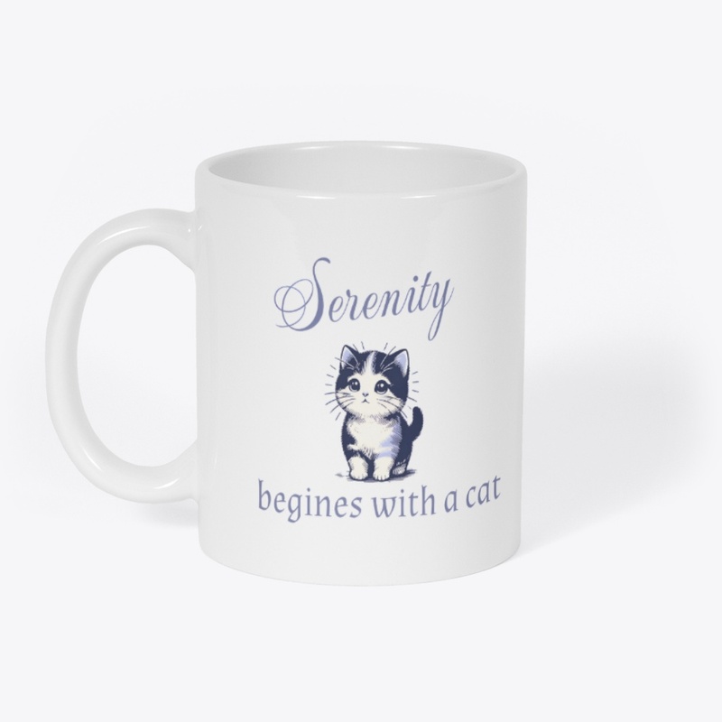 Serenity Begins With a Cute Cat 🐾