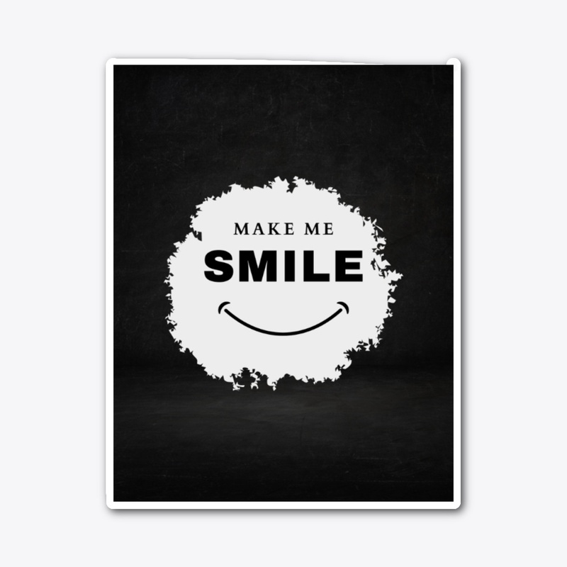 White Simple Make Me Smile T Shirt