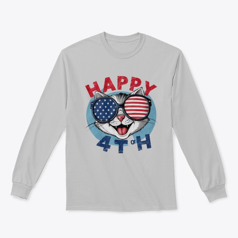 Happy 4th of July Cat T-Shirt