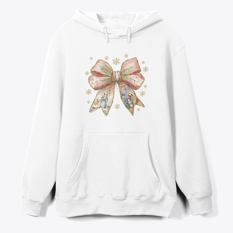 Jesus Christmas Coquette Bow