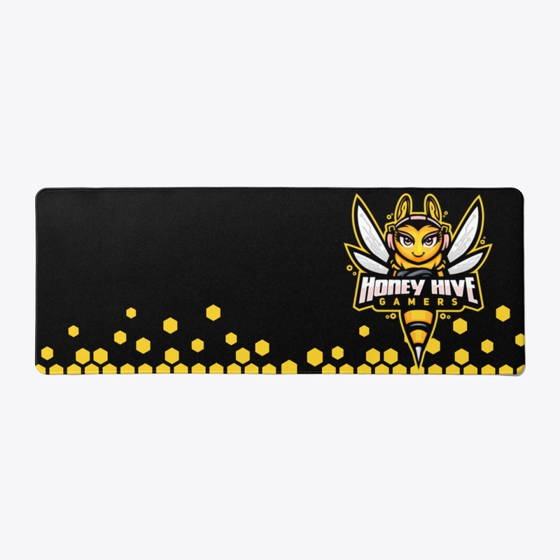 Black Honey Hive desk Mat